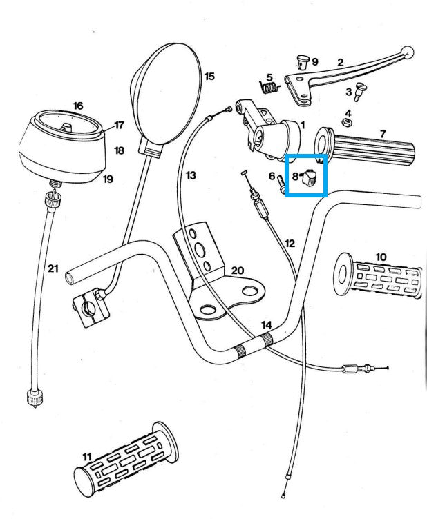 Throttle limiter for grip (206790)