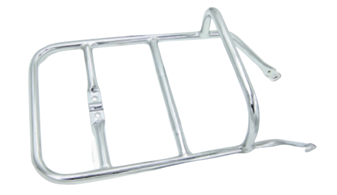 Single seat chrome luggage rack, T12