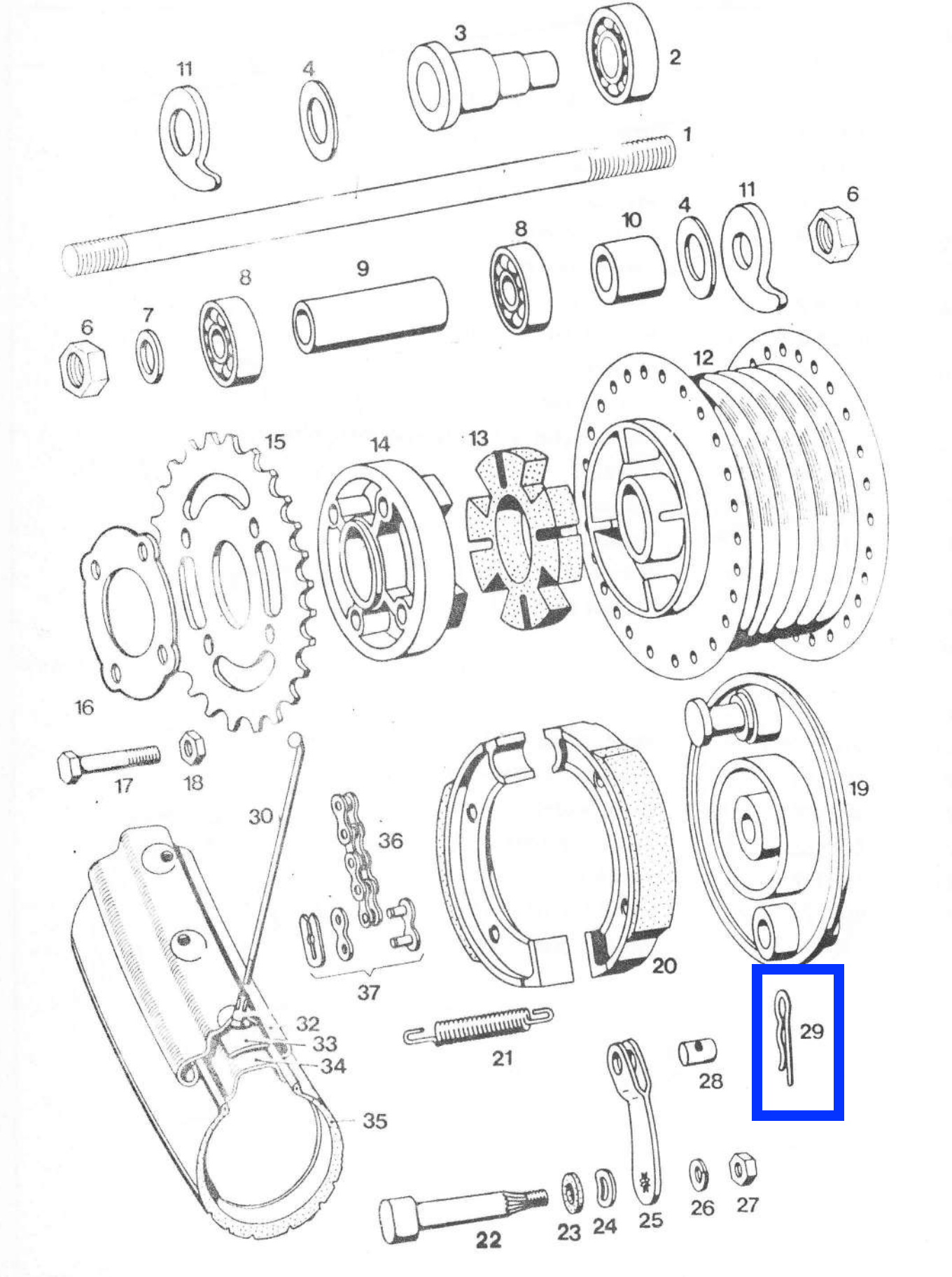 Guard latch / silver color (200874)