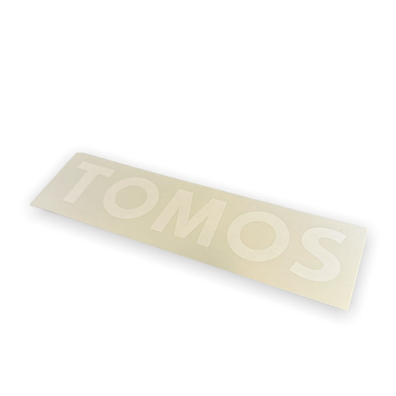 White Tomos decal