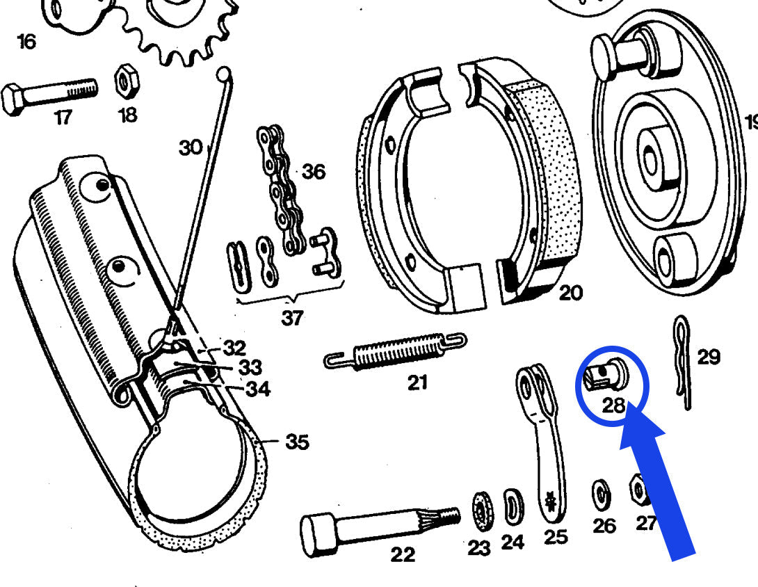 Rear Brake Pin (200873)