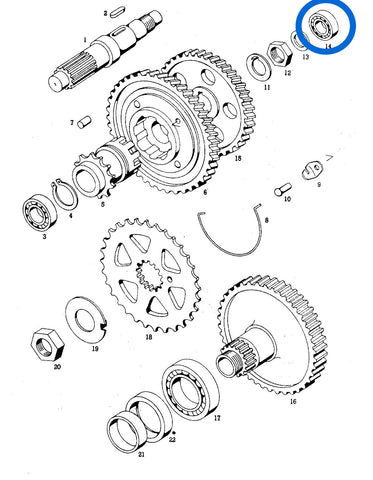 Bearing 10x26x8 6000 2RS FAG