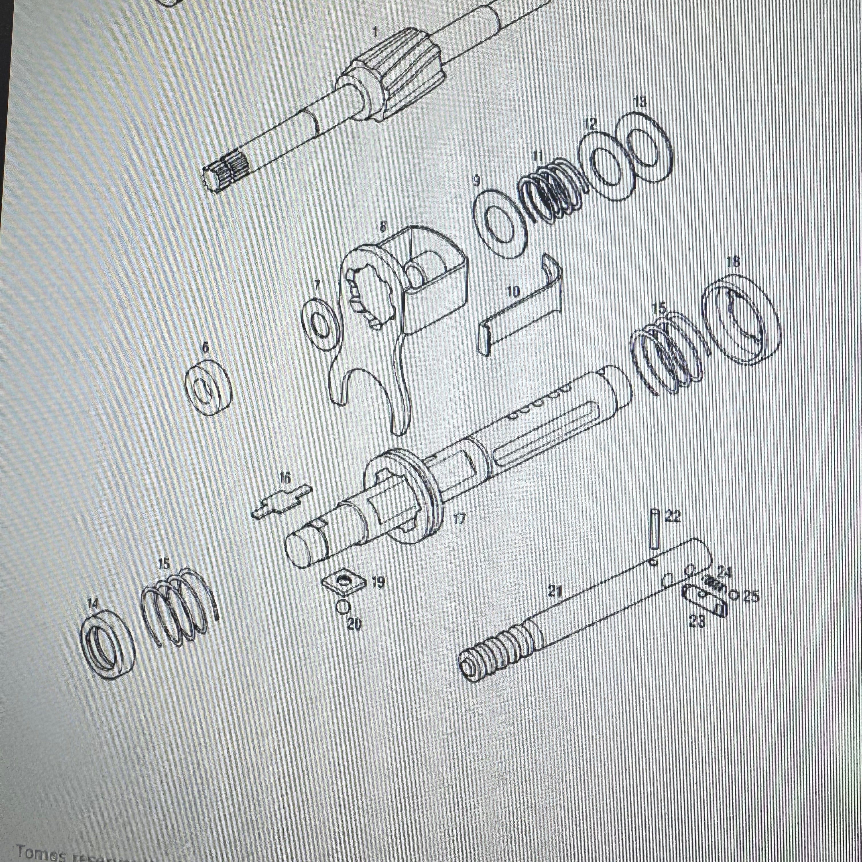Washer on drive shaft 8x45x4mm for Tomos Apn