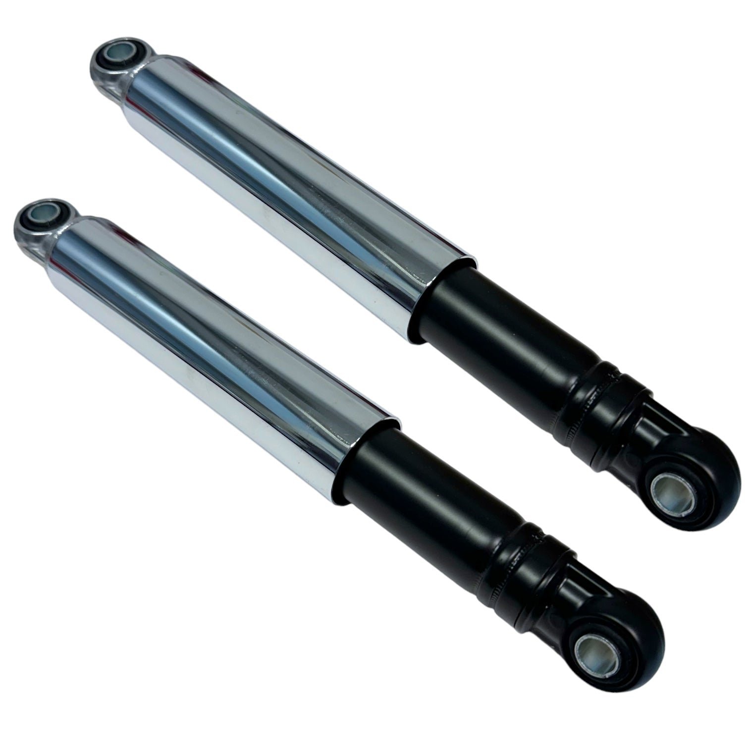 Shock Absorber for Tomos - 260 mm (PAIR) Chrome/Black