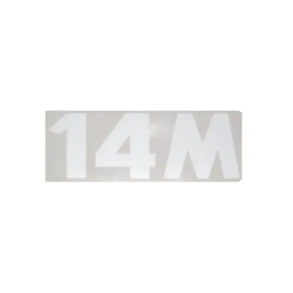 White decal, for Tomos T14M