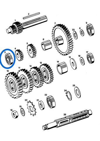 Bearing 12x32x10 6201 2rs FAG