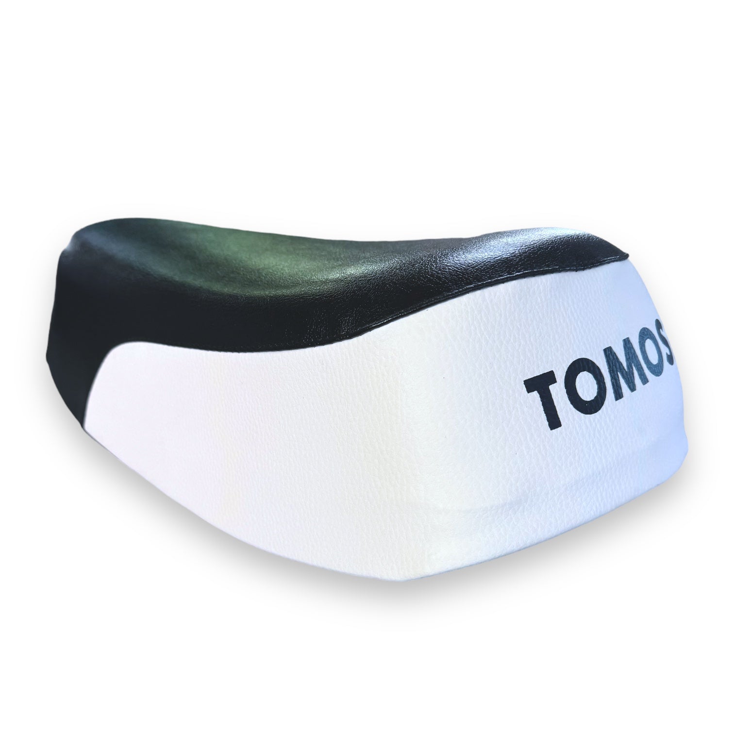 Seat White with black lettering for Tomos | A3, A35, Apn6