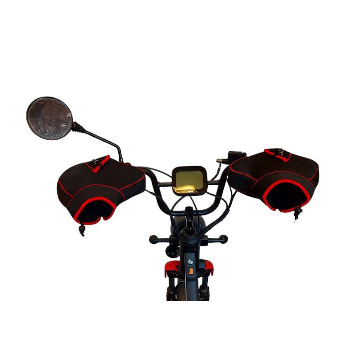 Grip cover DMP universal sport black/red, suitable for mopeds, scooters