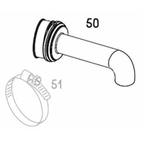 Connection ring rubber 45 km/h (233748)