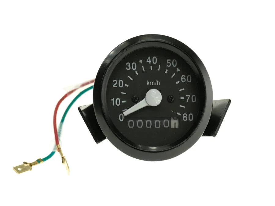 Speedometer 80 km/h for Tomos engines black