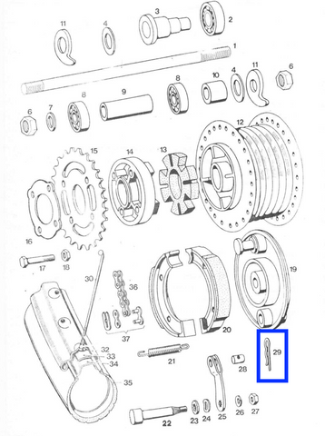 Guard latch / silver color (200874)