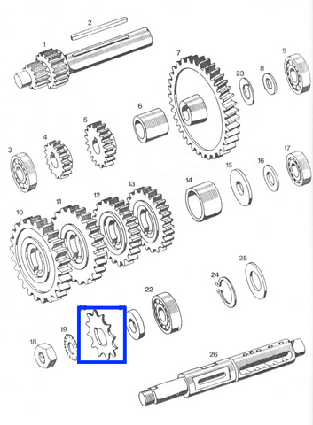 Front sprocket 13 APN (207130)