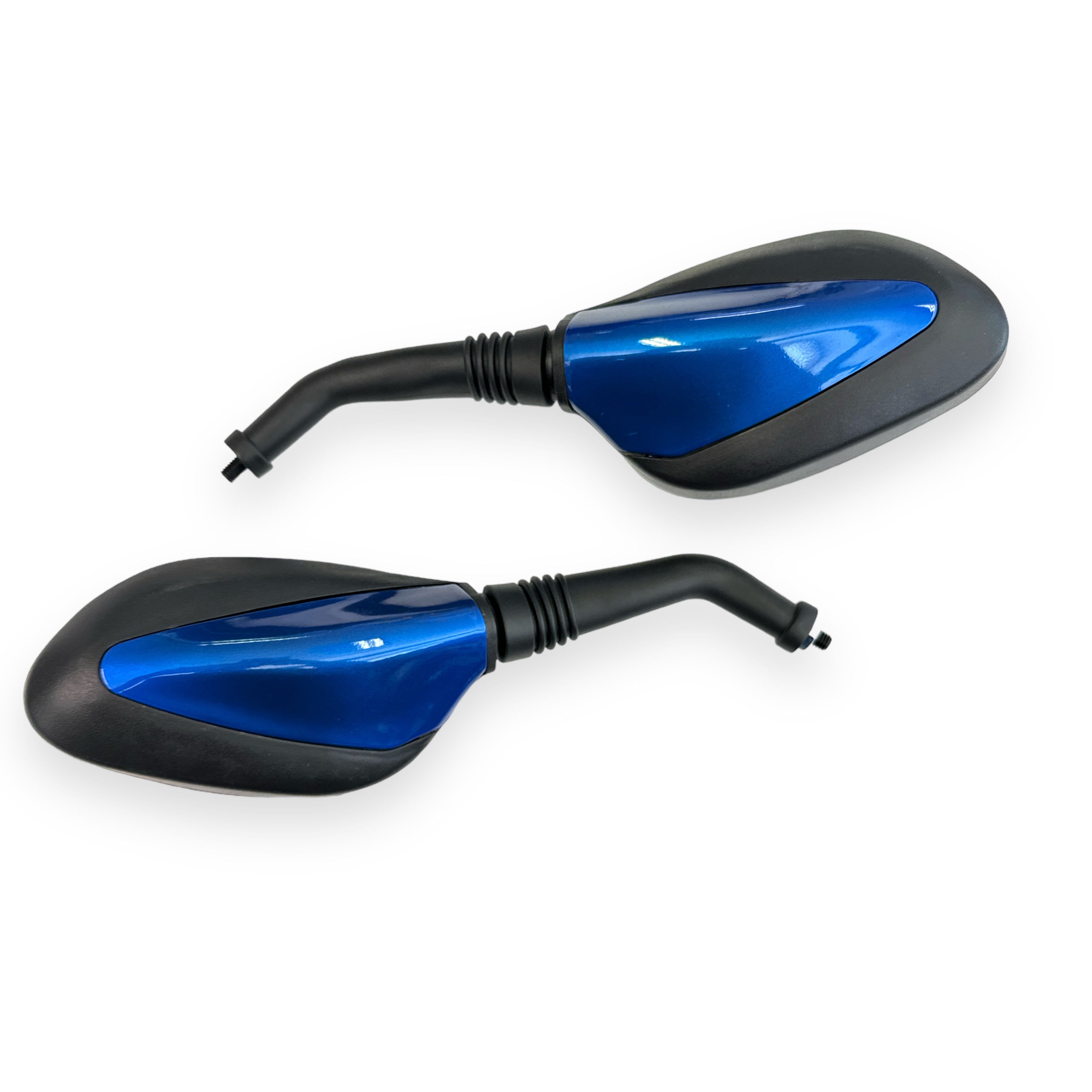 Mirror for Tomos or scooter black blue pair