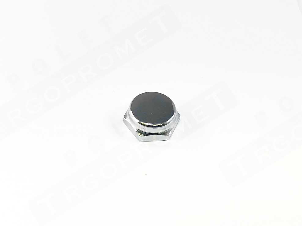 Front fork decorative nut polished chrome