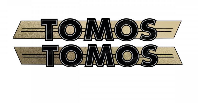 Gold Tomos decal