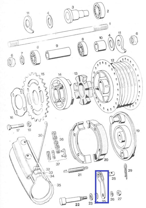 Rear brake lever Apn