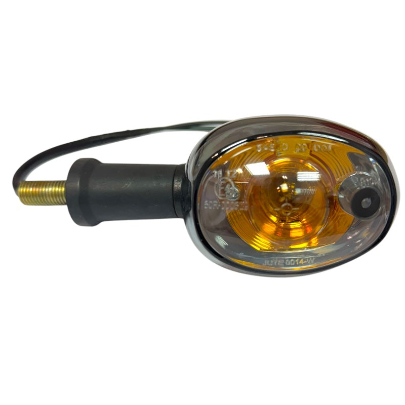 Turn signal with orange bulb larger Right