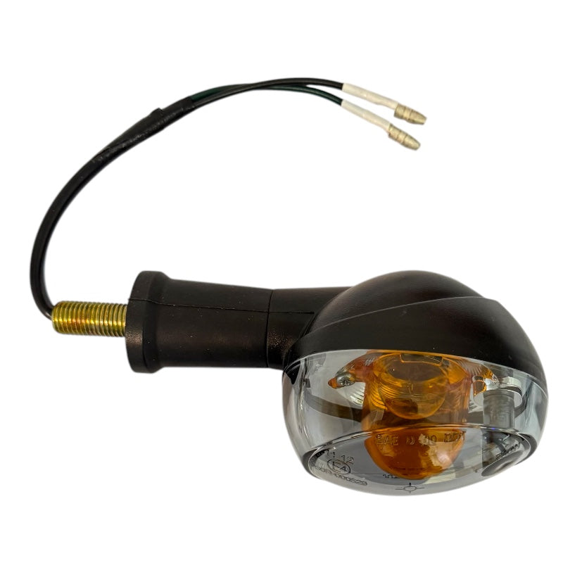 Turn signal with orange bulb larger Right