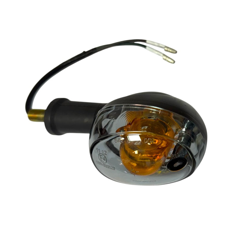 Turn signal with orange bulb larger Right