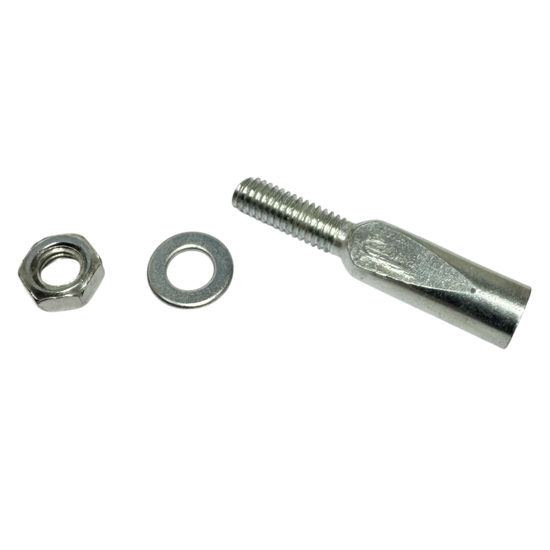Pin 9 mm footpeg with nut and washer 42 mm